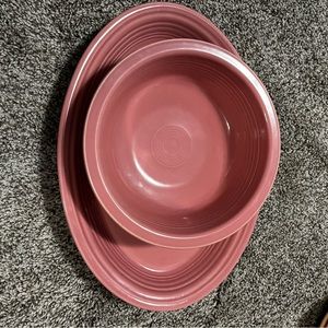 Fiestaware probably lead free set of 2 post 86